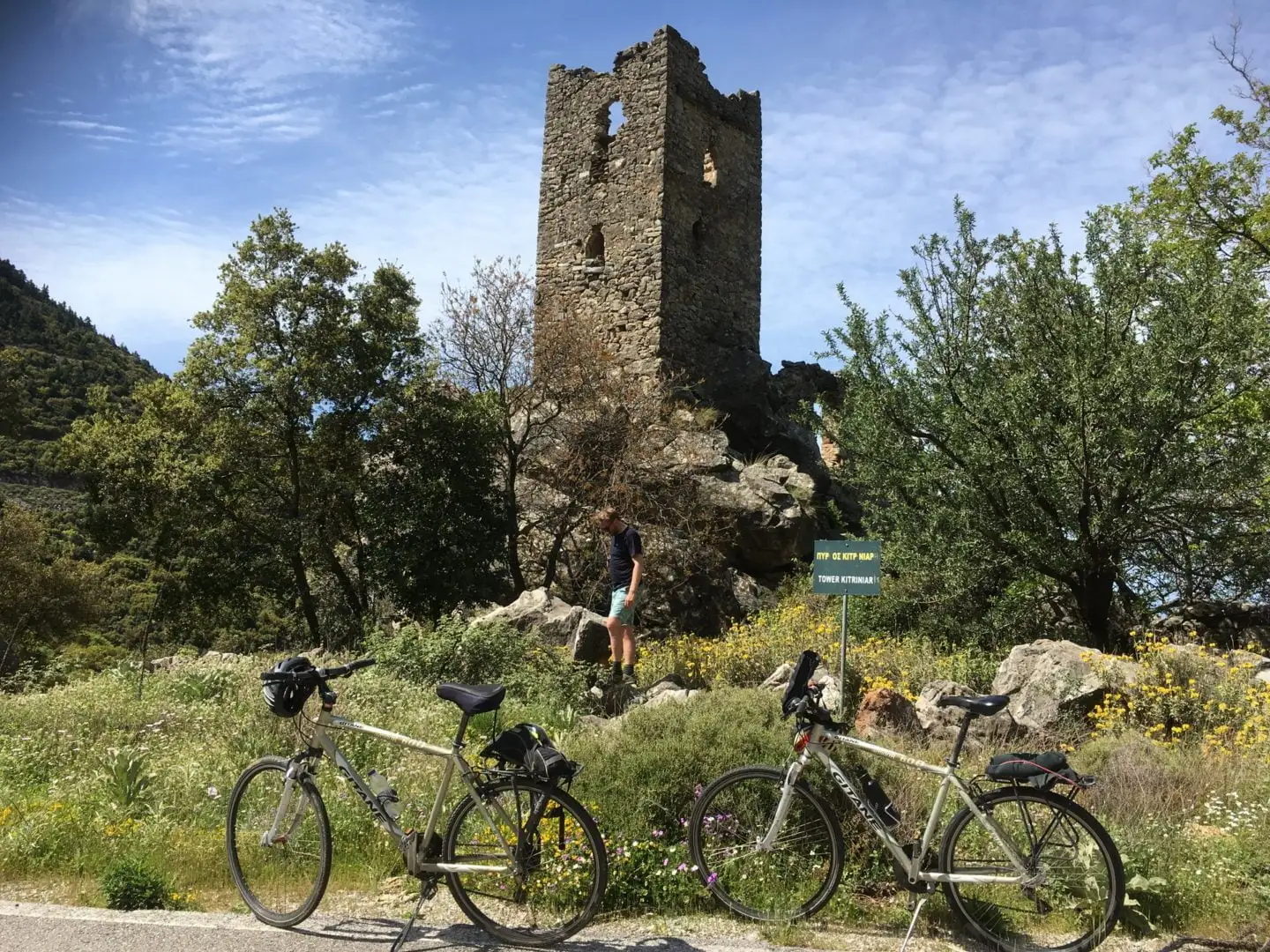 Cycling guided tour in east Mani