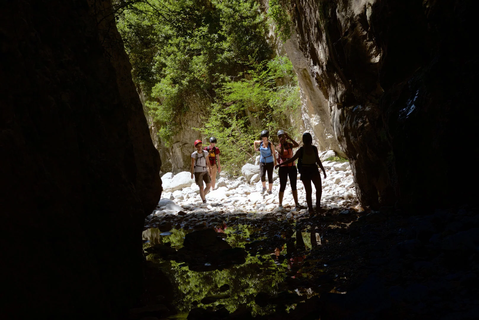 Hiking in Ridomo gorge